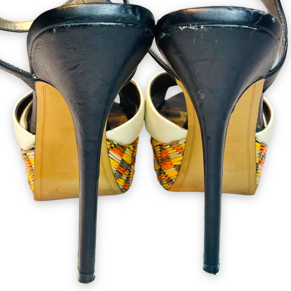 Sam Edelman Mason Stiletto Woven Platform Heel Women’s Size 10 - Picture 7 of 10